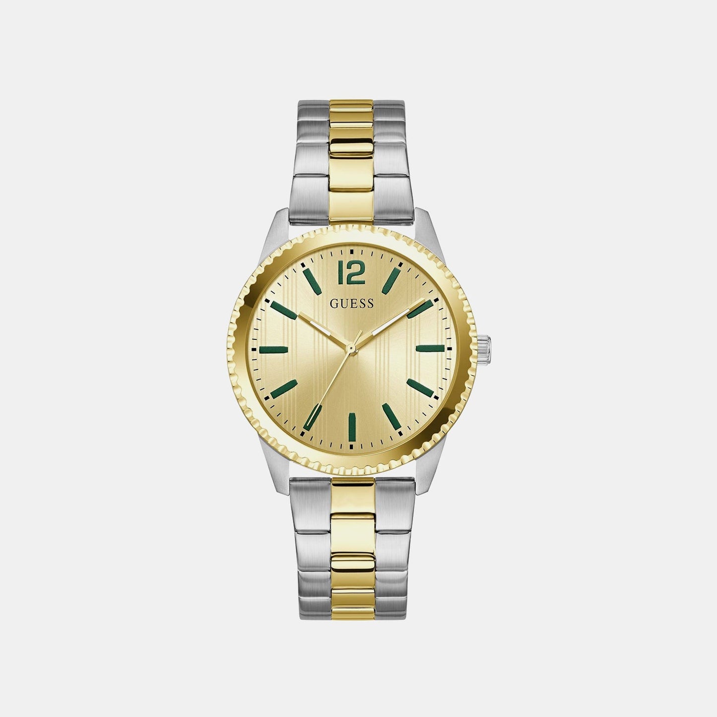 Gs Chip Men Quartz Champagne Dial Analog Stainless Steel GW1062G4