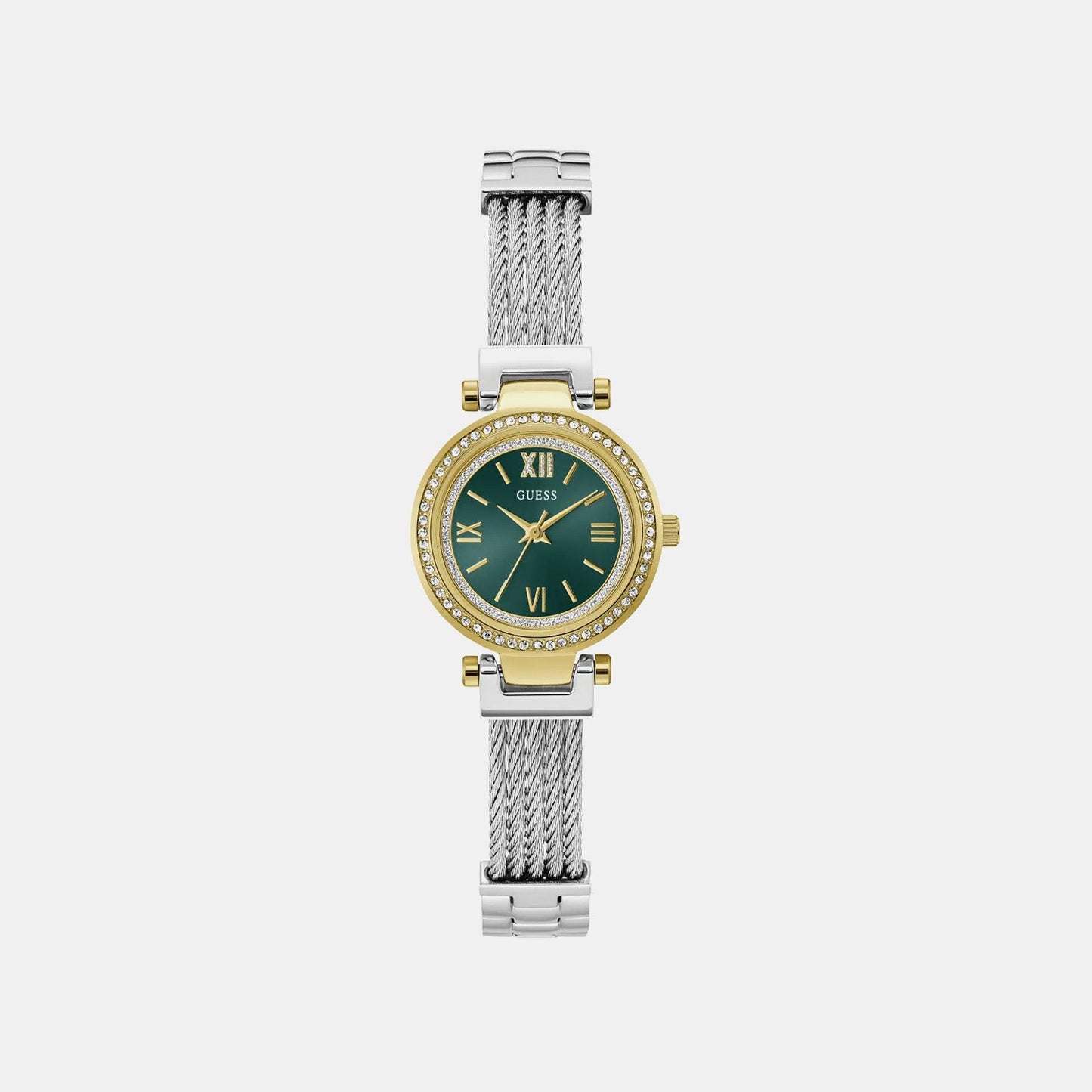 Gb Mini Soho Women Quartz Green Dial Analog Stainless Steel GW1076L3 - Guess watch