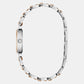 Gb Leena Women Quartz Silver Dial Analog Stainless Steel GW0994L5