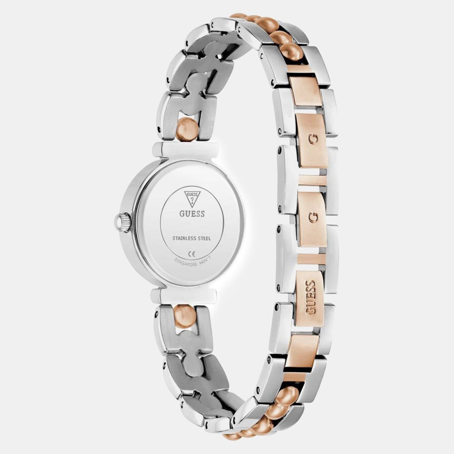 Gb Leena Women Quartz Silver Dial Analog Stainless Steel GW0994L5