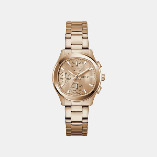 Gd Birdie Women Quartz Rose Gold Dial Analog Stainless Steel GW1031L4 - Guess watch