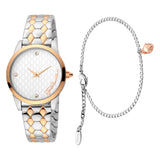 SET Steel Yellow Gold TwoTone Zircons