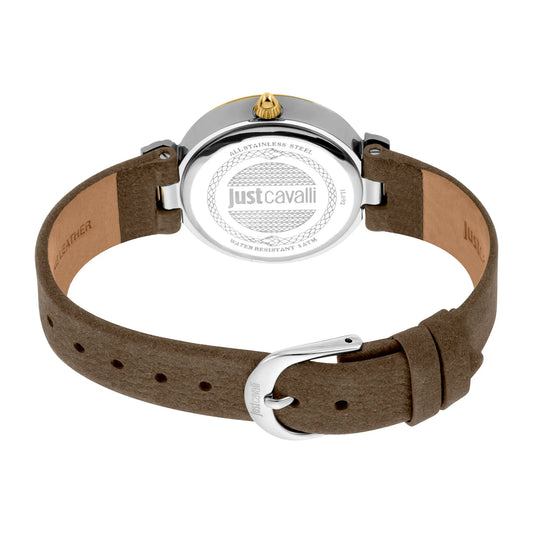 Vibrazioni Leather Brown Yellow Gold Leopard Glitter