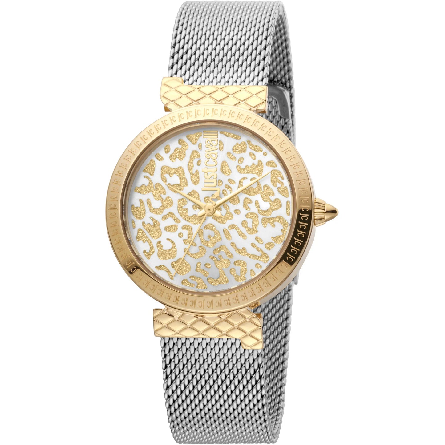Vibrazioni Steel Yellow Gold Leopard Glitter