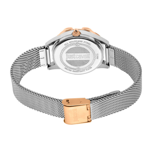 JC Giro Steel Silver Rose Gold Serpente Zircons