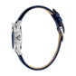 Logomania SET Leather Blue Silver Zebra Zircons