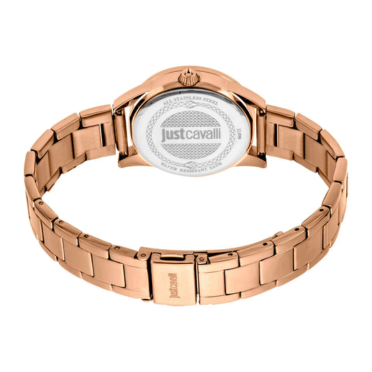 Logomania SET Steel Rose Gold Zebra Zircons