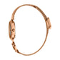 SET With Bracelet Steel Rose Gold Glitter