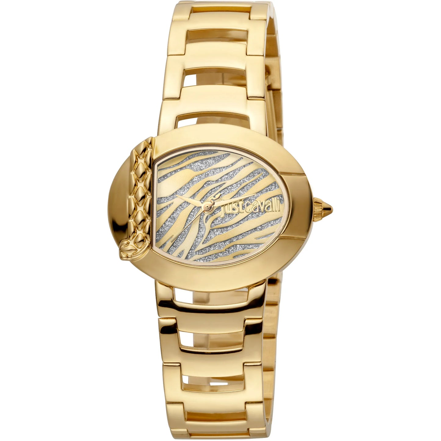 Steel Yellow Gold Zebra Glitter