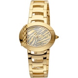 Steel Yellow Gold Zebra Glitter