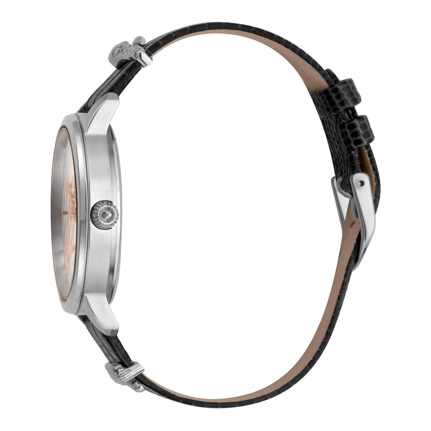 Just per me Leather Black Silver Zebra Glitter