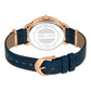 Just per me Leather Blue Rose Gold Zebra Glitter
