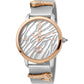 Just per me Steel Rose Gold TwoTone Zebra Glitter