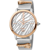 Just per me Steel Rose Gold TwoTone Zebra Glitter