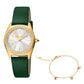 Fashion Glam Leather Green Gold