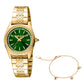 Fashion Glam Yellow Gold Green