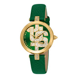 Maiuscola Leather Green Gold