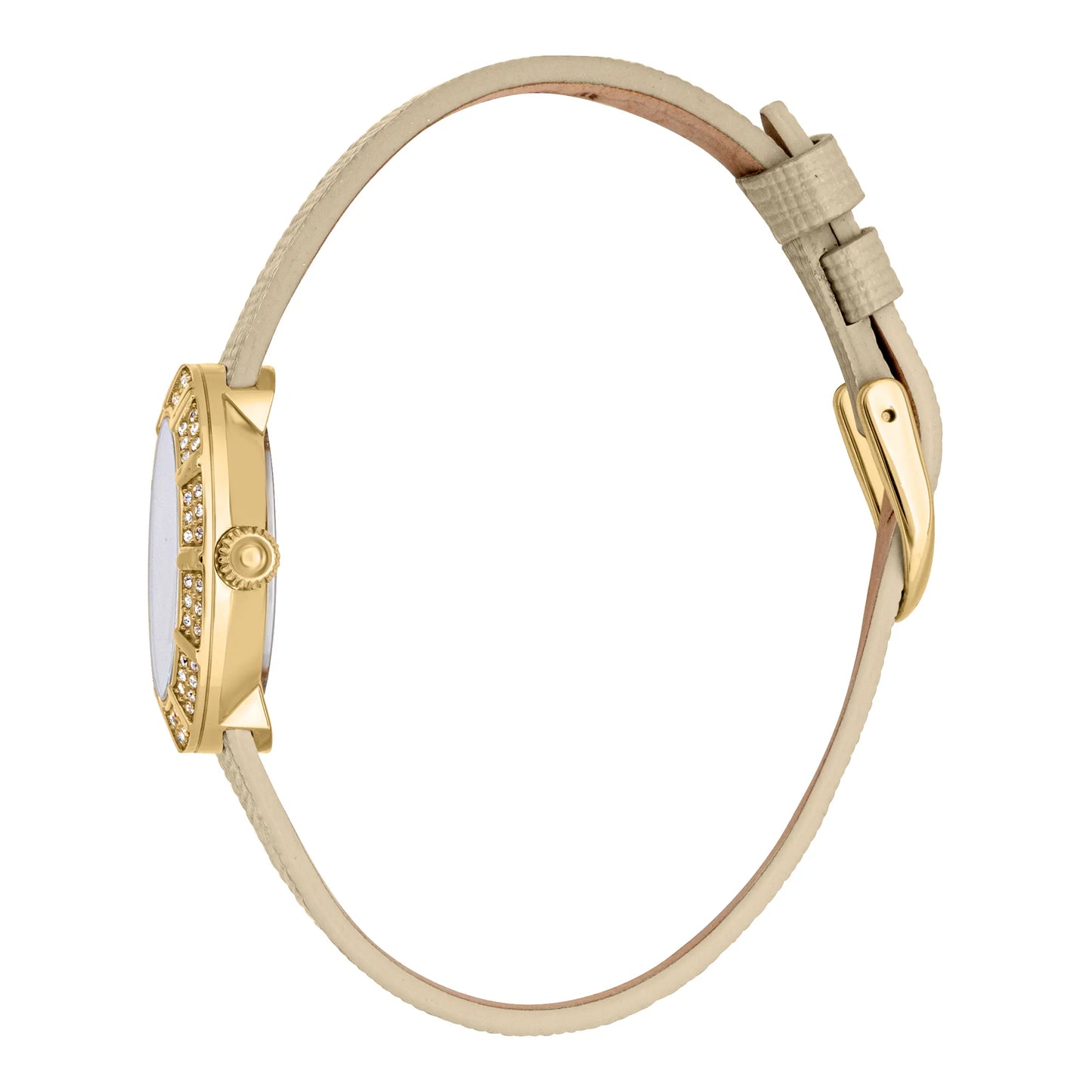 Eleganza Mini Leather Beige Gold