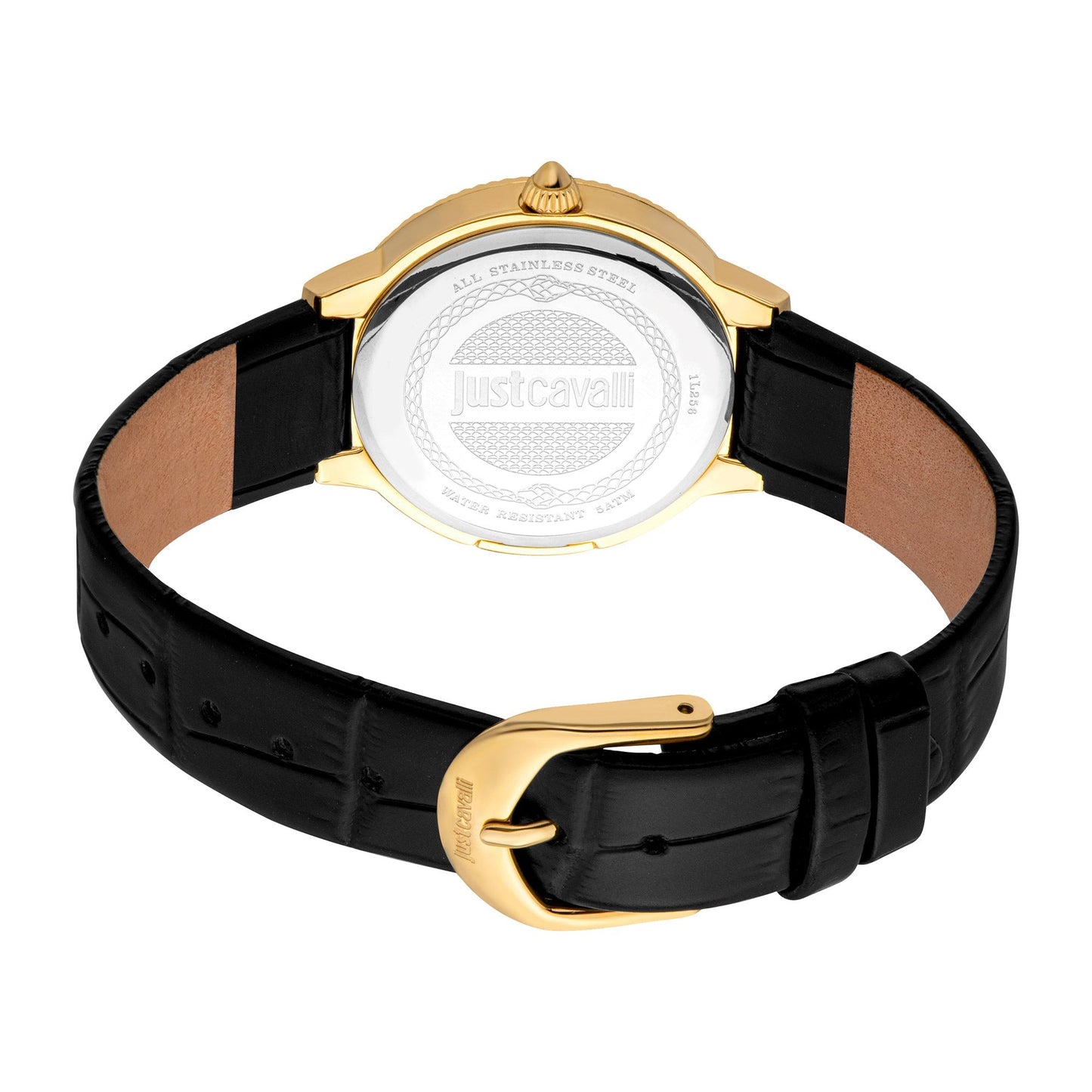 Puntale Black Leather Yellow Gold
