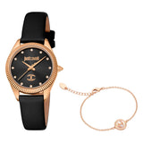 Pacentro Leather Black Rose Gold