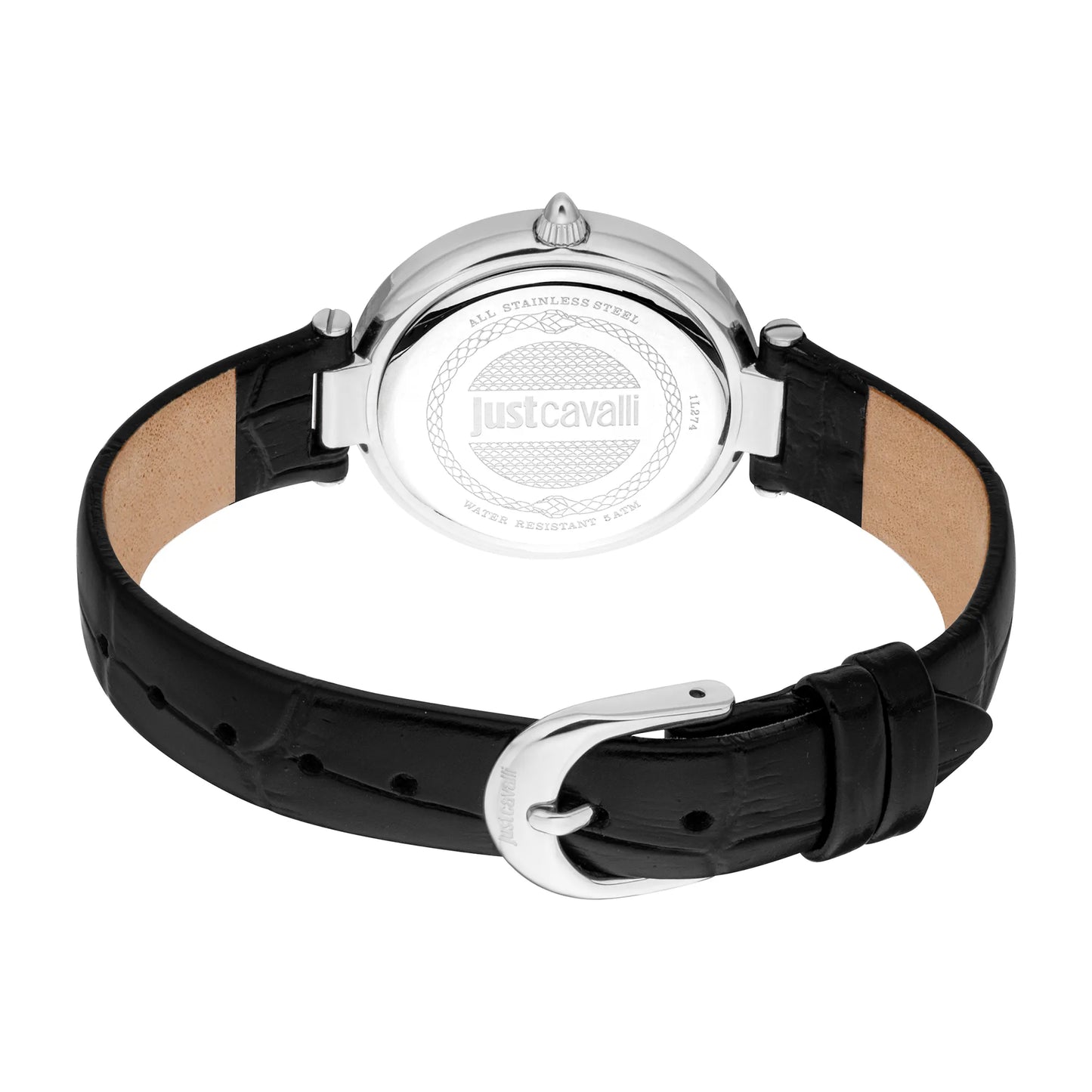 Savoca Leather Black Silver