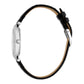 Savoca Leather Black Silver