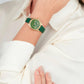 Neive Leather Green Yellow Gold