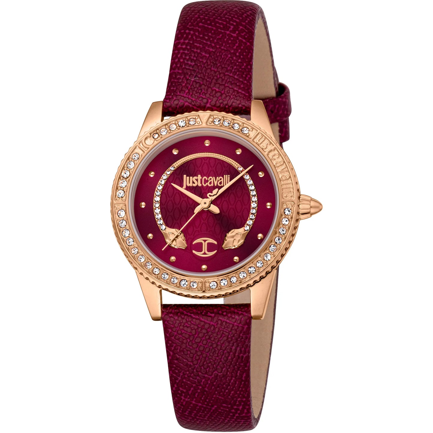Neive Leather Red Rose Gold