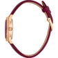 Neive Leather Red Rose Gold