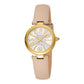 Modena Leather Beige Yellow Gold