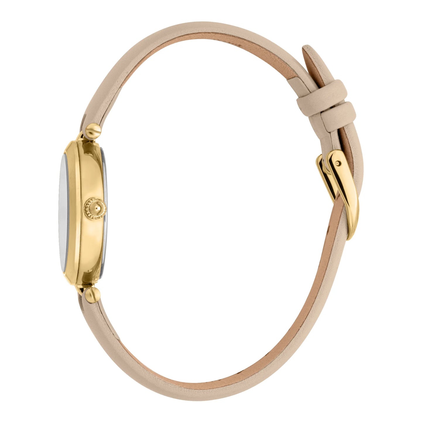 Modena Leather Beige Yellow Gold