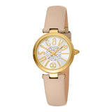 Modena Leather Beige Yellow Gold