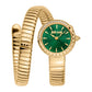 Cerchio Snake Yellow Gold Bottle Green