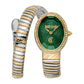 Velina Silver Yellow Gold Green