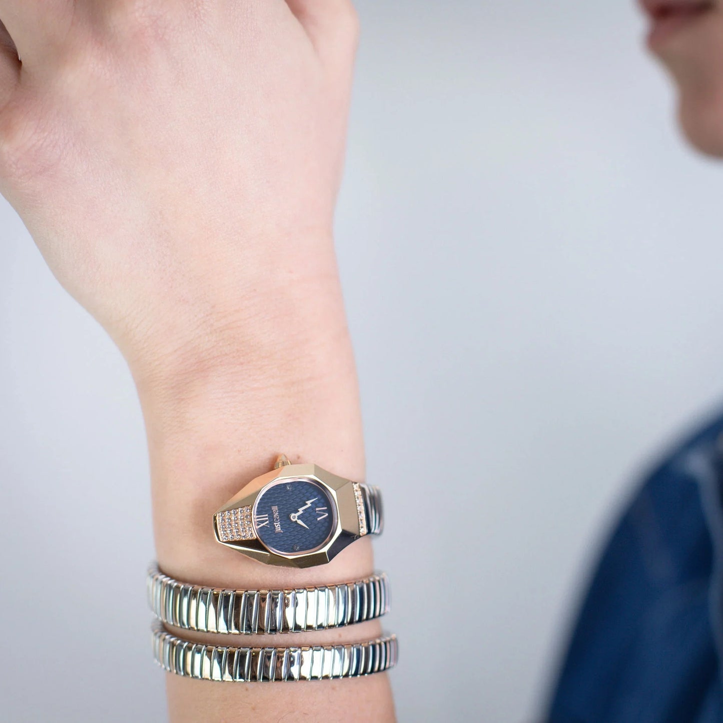 Lunara Silver Rose Gold Blue