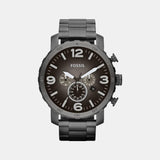 Nate Men Quartz Grey Dial Chronograph Stainless Steel Watch JR1437