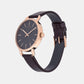 Women Quartz Black Dial Chronograph Leather Watch K7B236G3