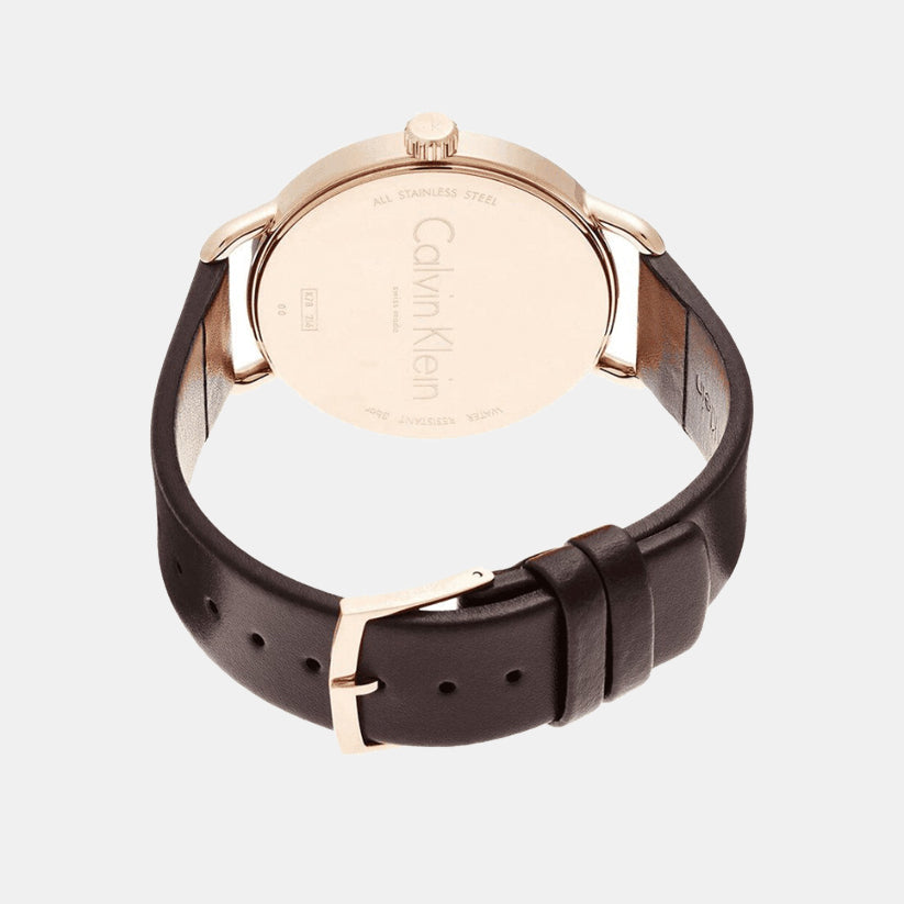 Women Quartz Black Dial Chronograph Leather Watch K7B236G3