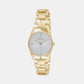 Women Quartz Silver Dial Analog Stainless Steel Watch K7L23546