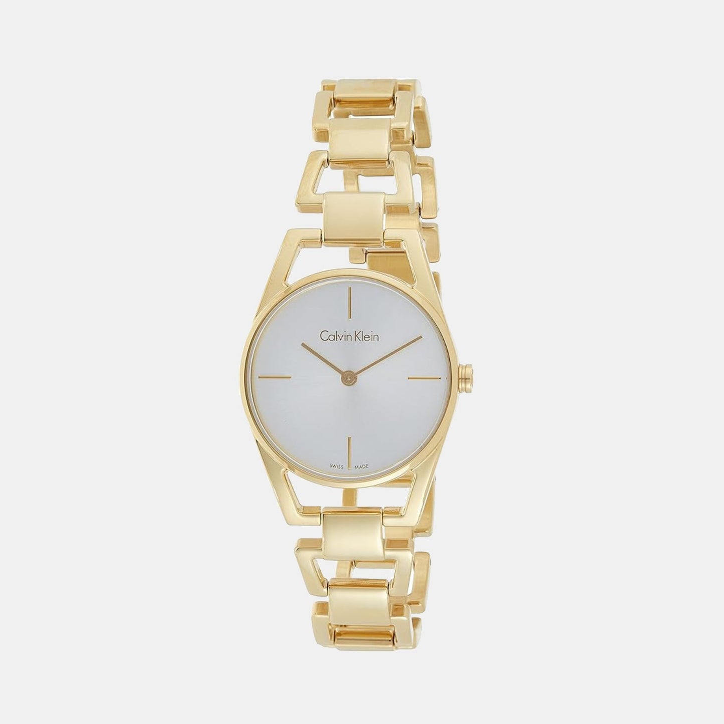 Women Quartz Silver Dial Analog Stainless Steel Watch K7L23546