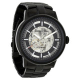 Kenneth Cole Quartz Analog Black Dial Metal Strap Watch for Men-NCKC10011618MN