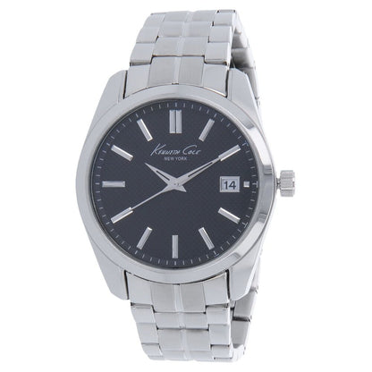 Kenneth Cole Quartz Analog Blue Dial Stainless Steel Strap Watch for Men-KC10024356MNJ