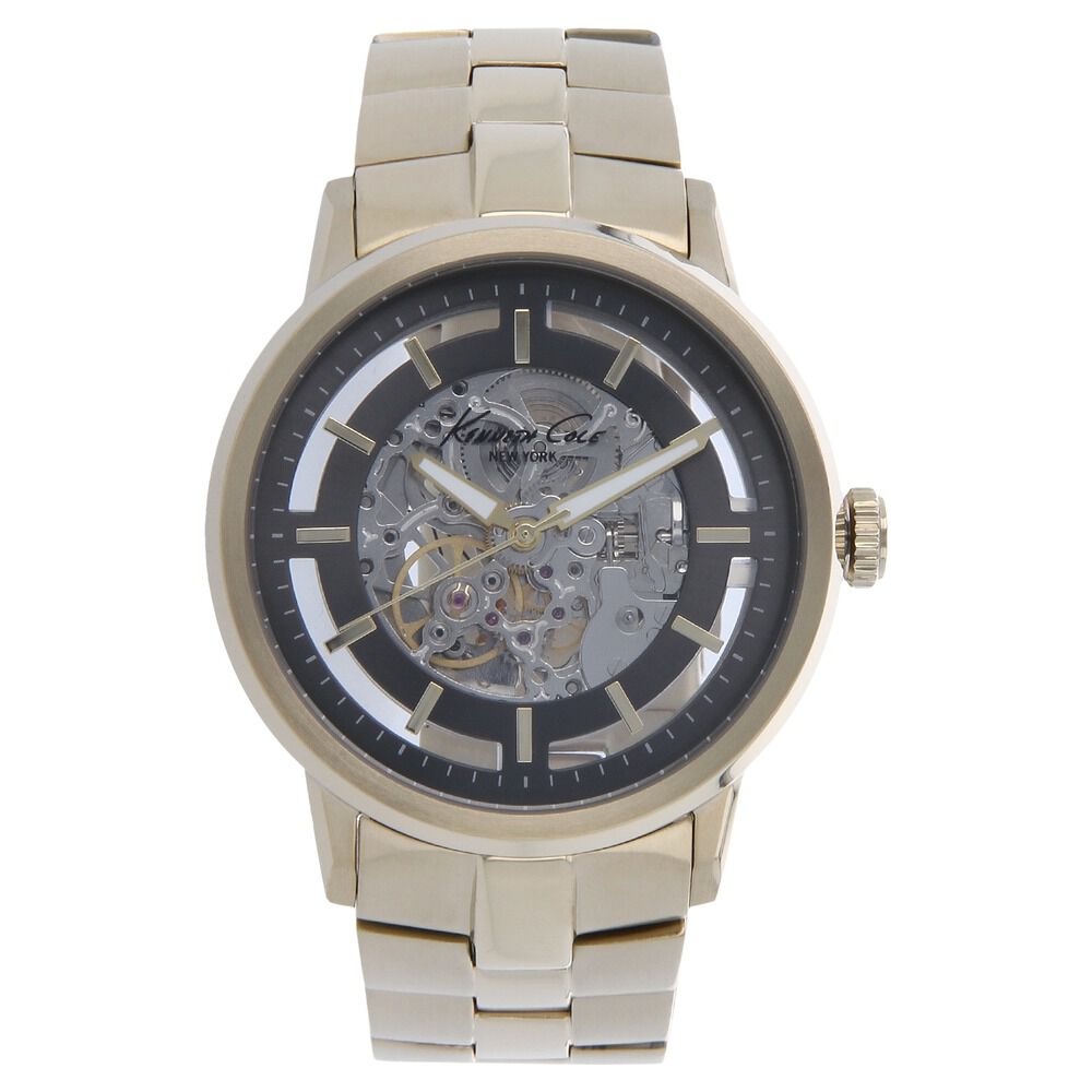 Kenneth Cole Automatic Grey Dial Stainless Steel Strap Watch for Men-KC10026787MN