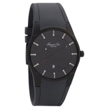 Kenneth Cole Quartz Analog Black Dial Silicone Strap Watch for Men-KC10027723MNJ