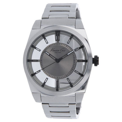 Kenneth Cole Quartz Analog Grey Dial Stainless Steel Strap Watch For Men