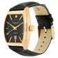 Kenneth Cole Quartz Analog Black Dial Leather Strap Watch for Men-KC10030819MNJ