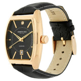 Kenneth Cole Quartz Analog Black Dial Leather Strap Watch for Men-KC10030819MNJ