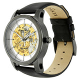 Kenneth Cole Automatic Transparent Dial Leather Strap Watch for Men-KC10031272MNJ