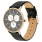 Kenneth Cole Quartz Multifunction Black Dial Leather Strap Watch for Men-KC14946006MN