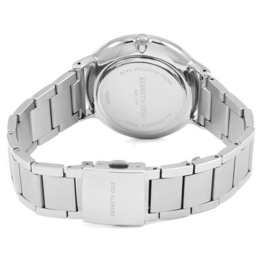 Kenneth Cole Quartz Multifunction Silver Dial Stainless Steel Strap Watch for Men-NCKC14946007MN